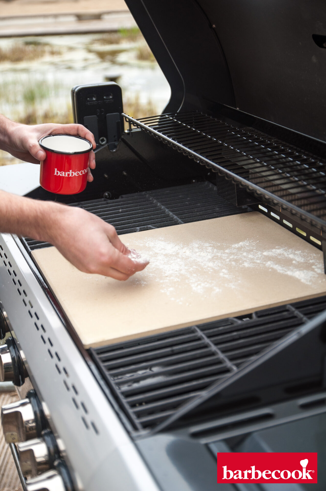 Pitsakivi Barbecook 43 x 35 x 1,2 cm, leegikindel savi