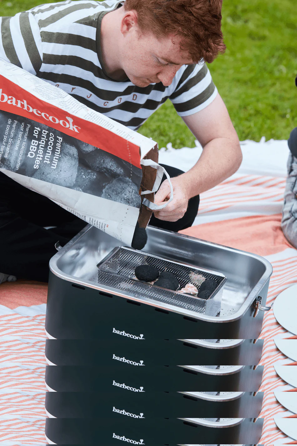 Premium brikett Barbecook, kookospähkli koor, 5 kg