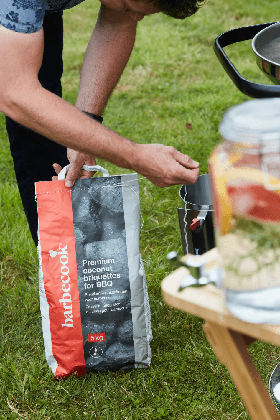 Premium brikett Barbecook, kookospähkli koor, 5 kg