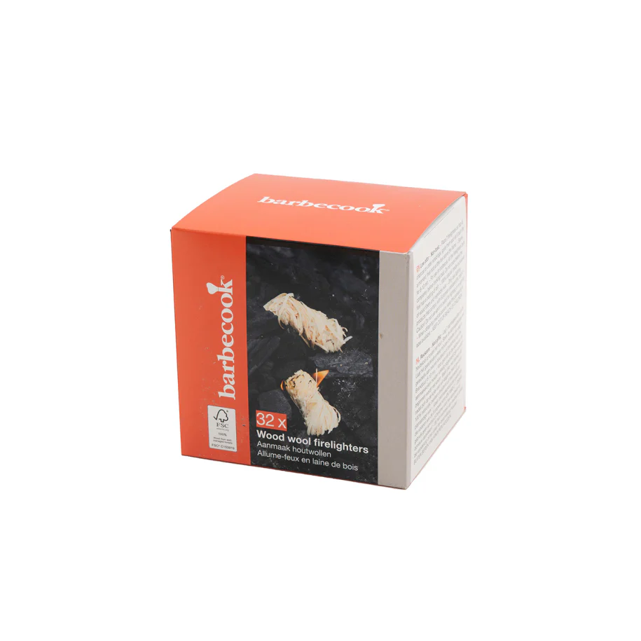 Puitvillast süütetabletid FSC® Barbecook, 32 tk