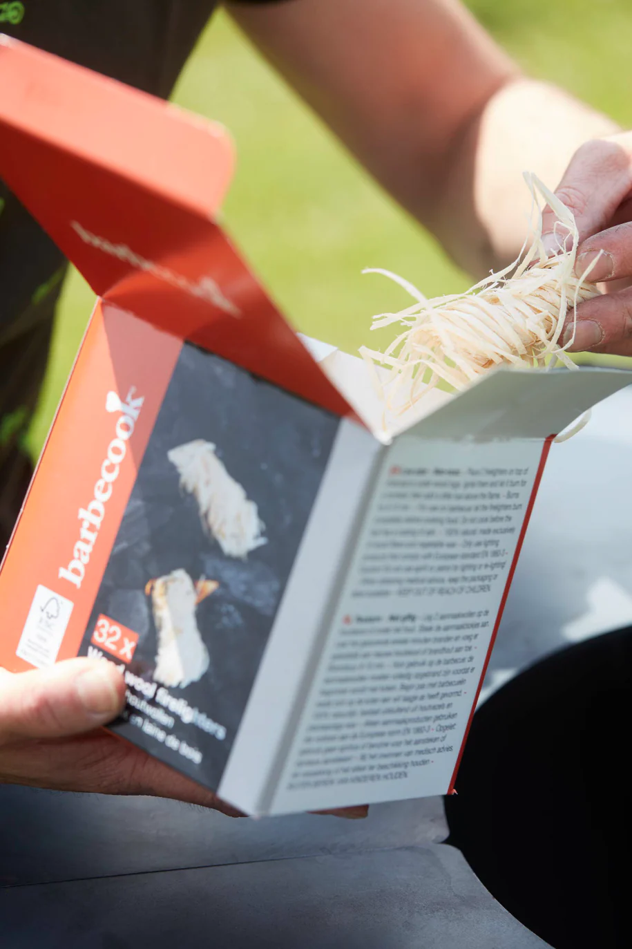 Puitvillast süütetabletid FSC® Barbecook, 32 tk