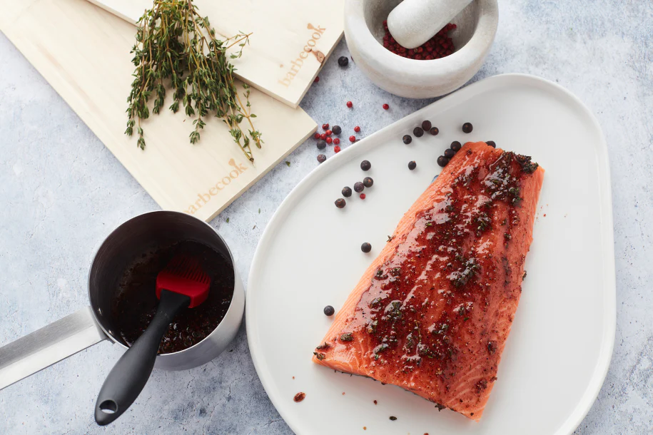 Marinaadinõu silikoonharjaga Barbecook, roostevaba teras