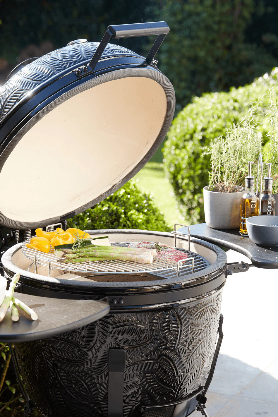 Poolkuu-kujulised malmrestid Barbecook Kamal 60/XL kamado-grillile, 2 tk